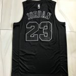 NBA 23 Michael Jordan MVP authentique Maillot noir